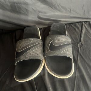 Nike Black Slide Sandals with Logo-size 15-#534